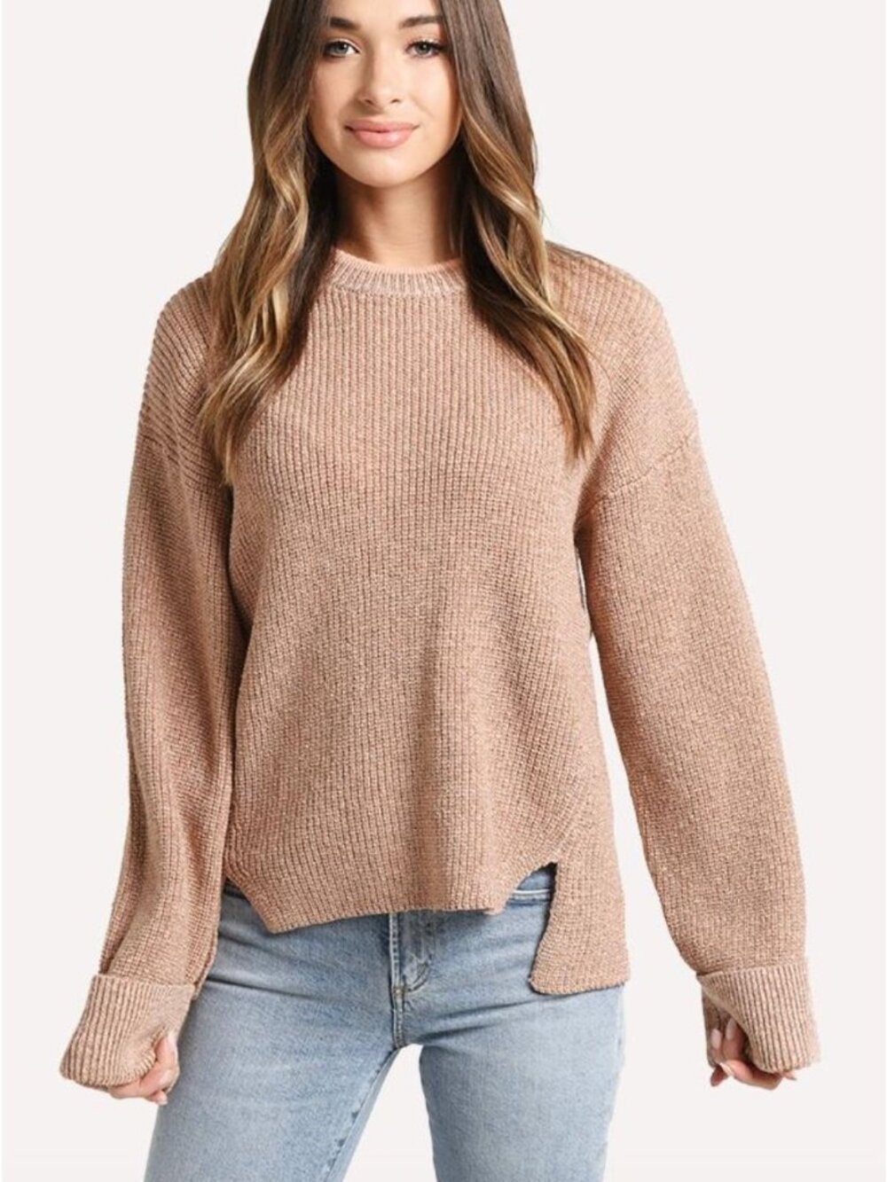 JOIE cicilia wool cashmere blend sweater in grapefruit size XS